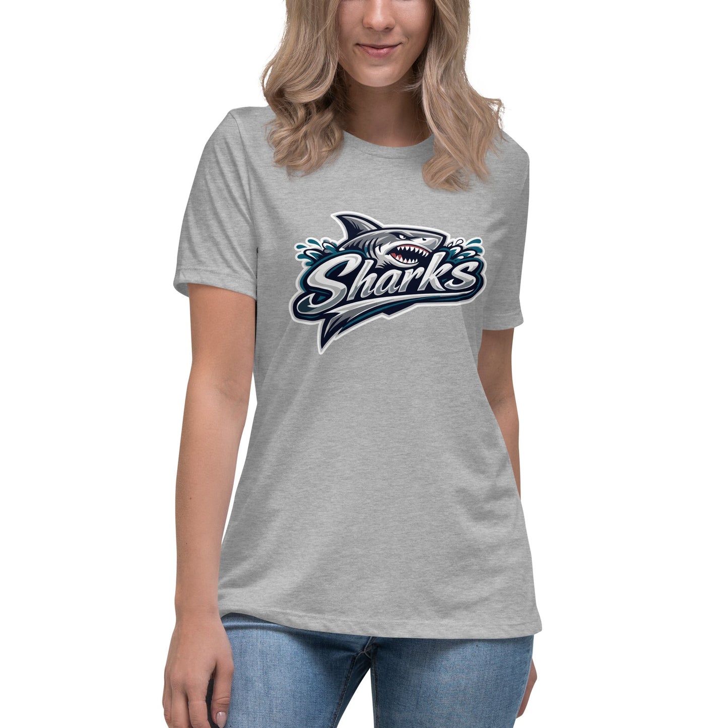 Performance | Women's Relaxed T Shirt | Sharks | Sharks Logo