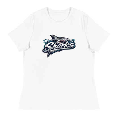 Performance | Women's Relaxed T Shirt | Sharks | Sharks Logo