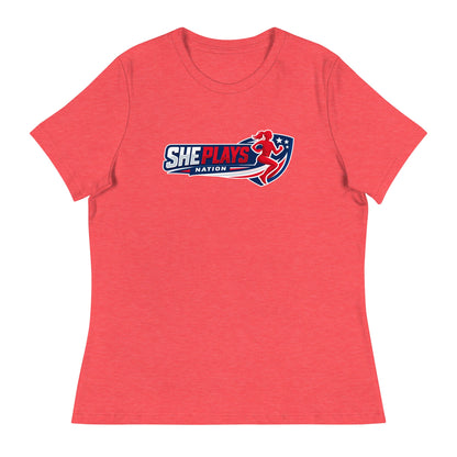 Performance | Women's Relaxed T Shirt | She Plays Nation | Crest Logo