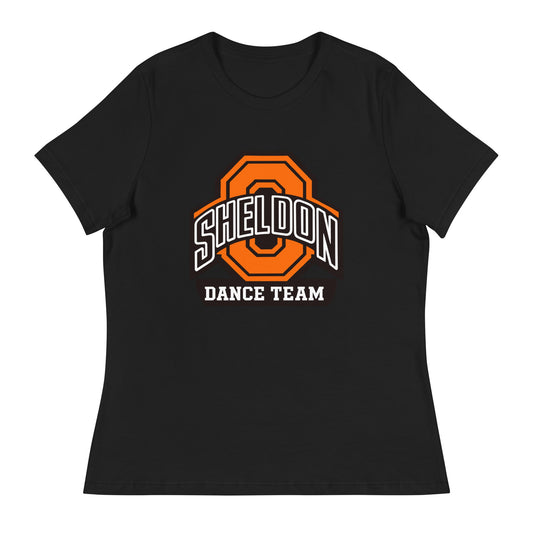 Performance | Women's Relaxed T Shirt | Sheldon Dance Team | Emblem Logo