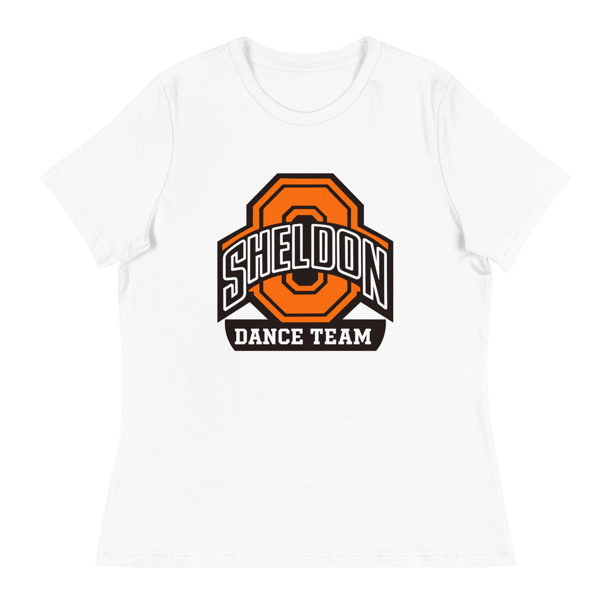 Performance | Women's Relaxed T Shirt | Sheldon Dance Team | Emblem Logo