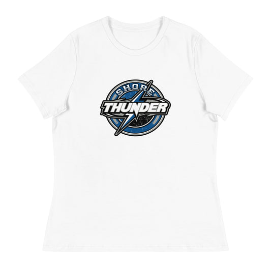 Performance | Women's Relaxed T Shirt | Shore Thunder LLC | Badge Logo