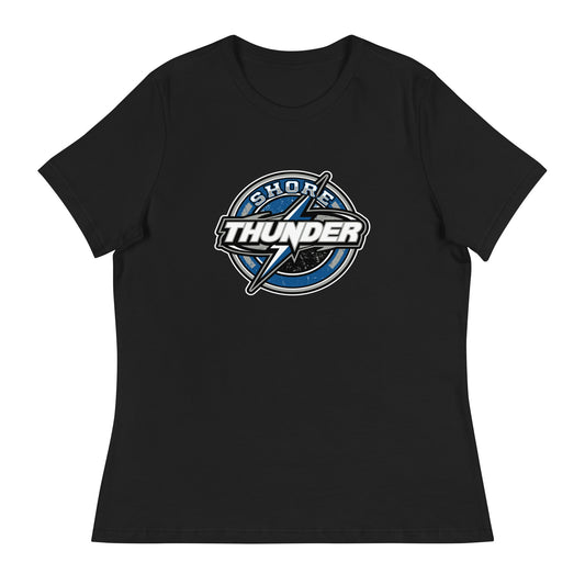 Performance | Women's Relaxed T Shirt | Shore Thunder LLC | Badge Logo