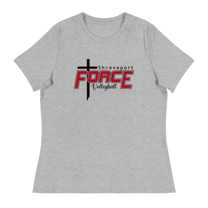Performance | Women's Relaxed T Shirt | Shreveport Force Volleyball | Crest Logo
