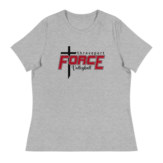 Performance | Women's Relaxed T Shirt | Shreveport Force Volleyball | Crest Logo