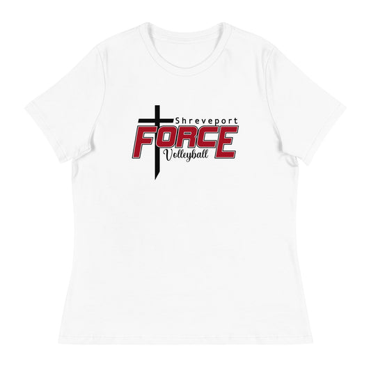 Performance | Women's Relaxed T Shirt | Shreveport Force Volleyball | Crest Logo