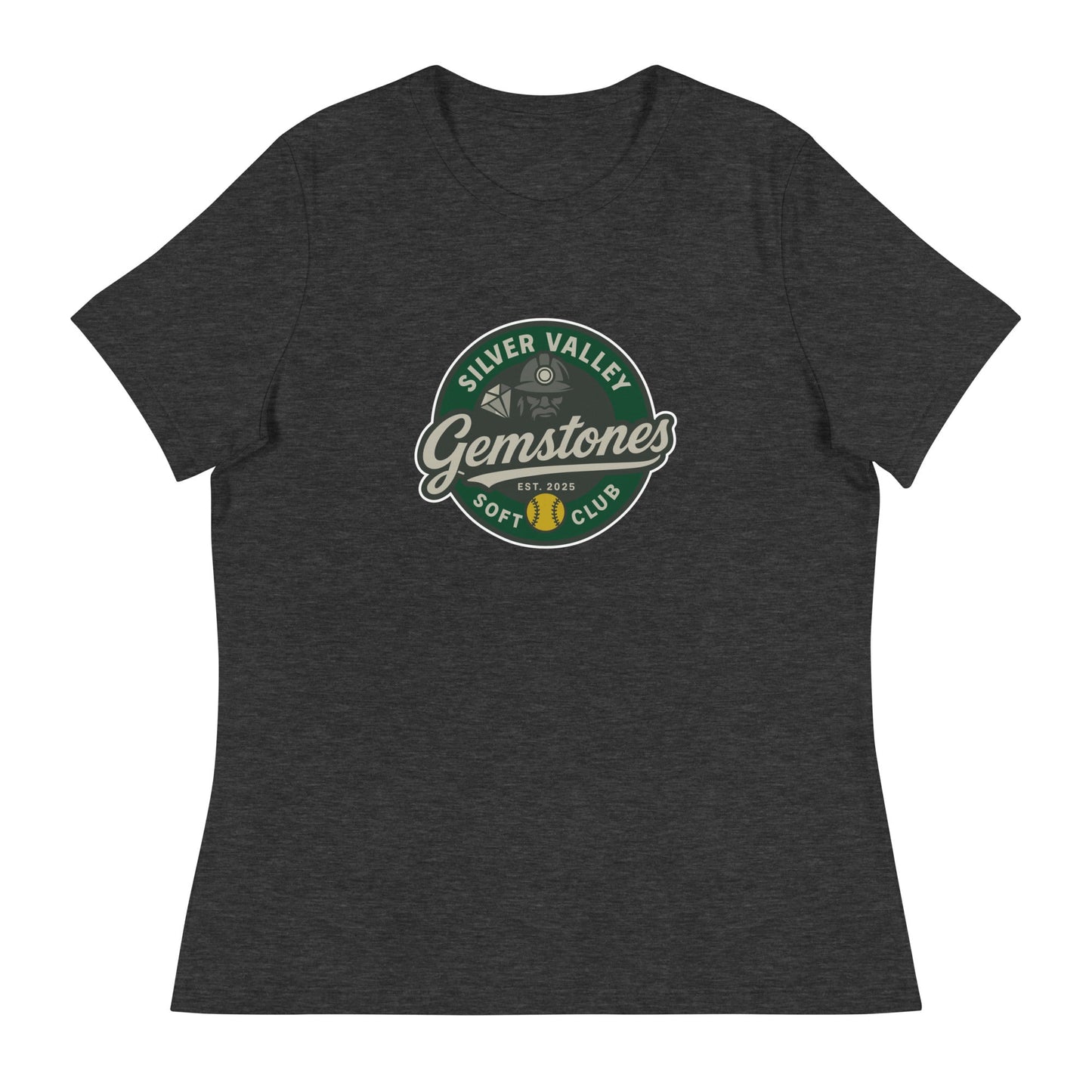 Performance | Women's Relaxed T Shirt | Silver Valley Gemstones | Badge Logo