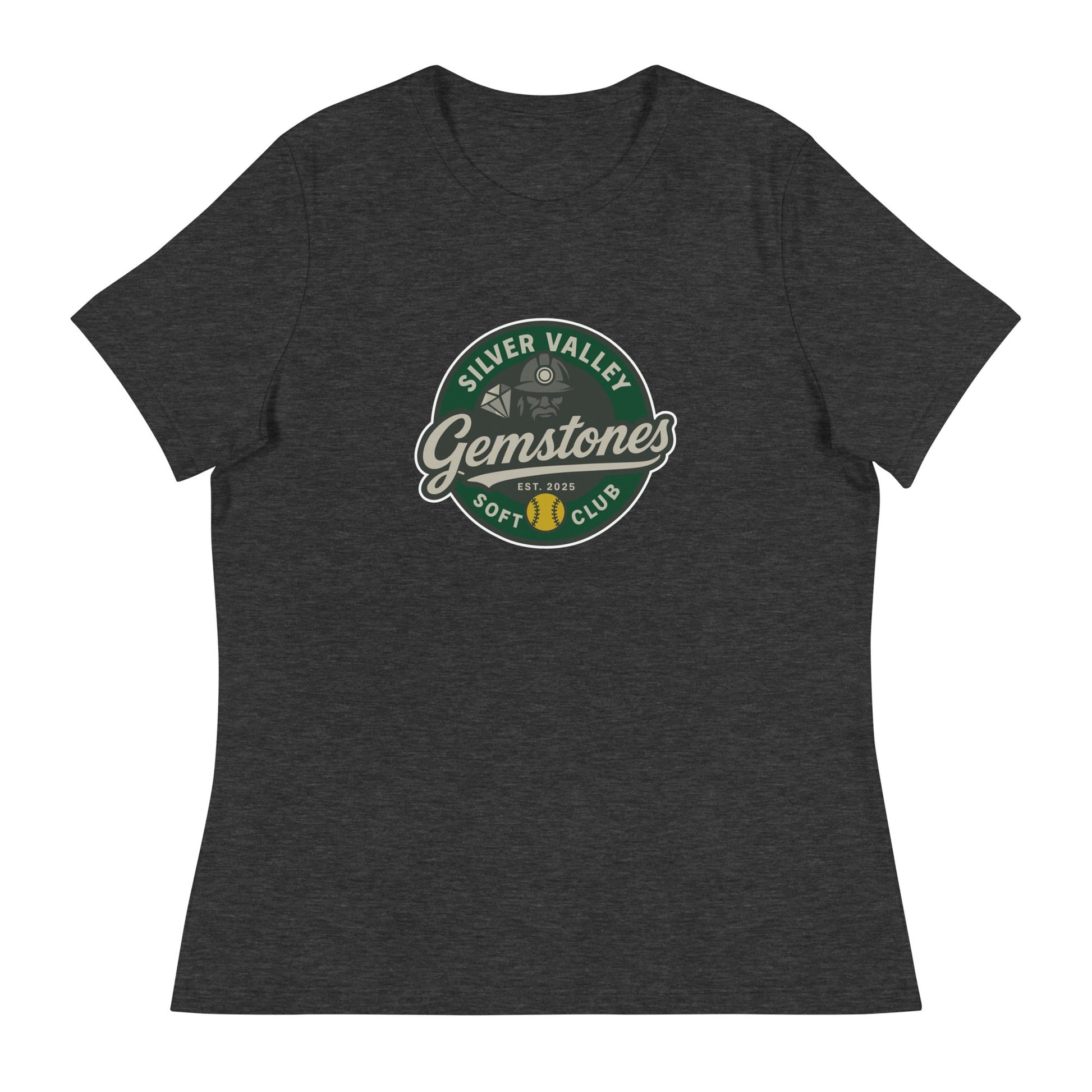 Performance | Women's Relaxed T Shirt | Silver Valley Gemstones | Badge Logo