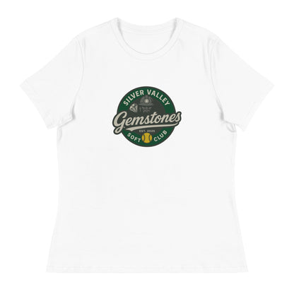 Performance | Women's Relaxed T Shirt | Silver Valley Gemstones | Badge Logo