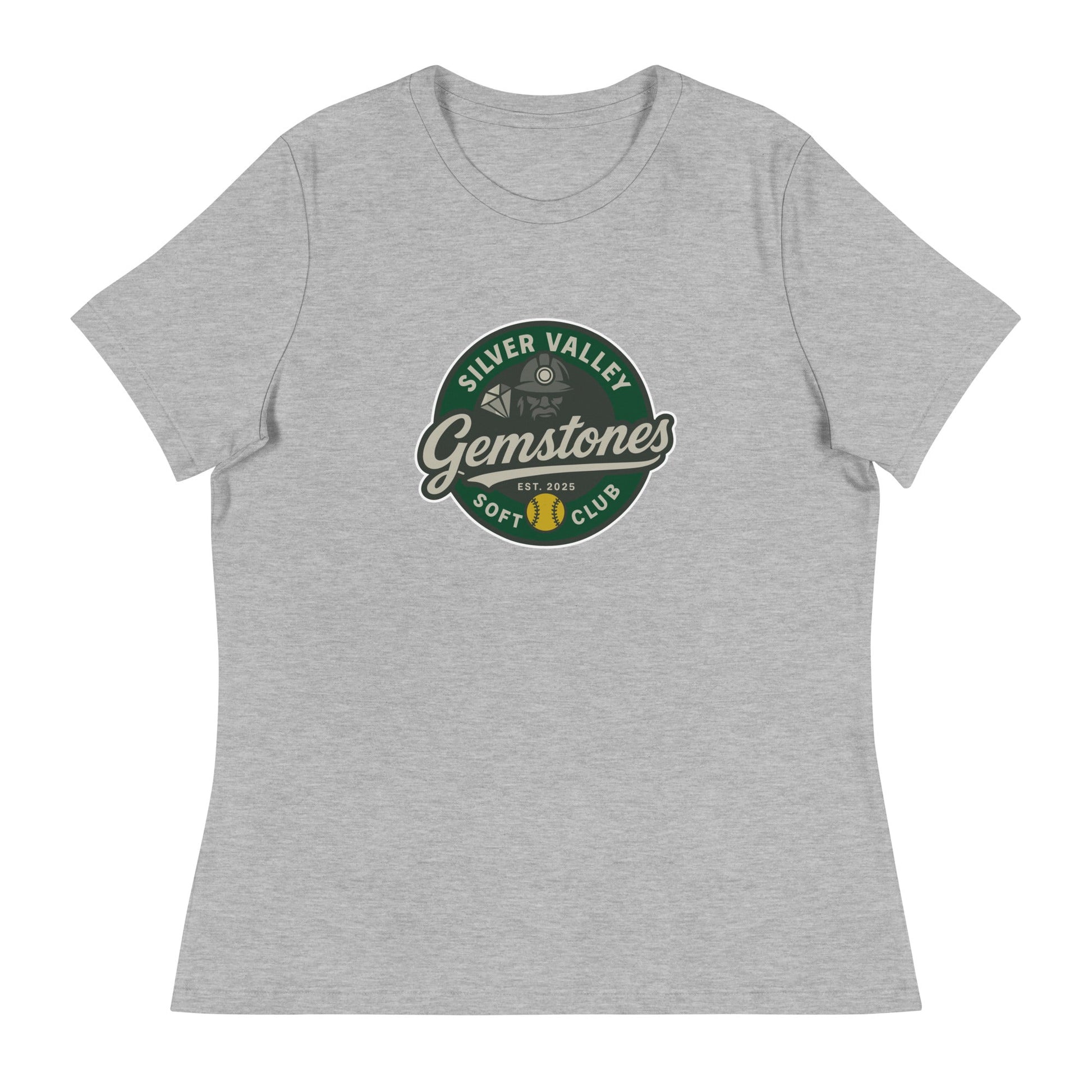 Performance | Women's Relaxed T Shirt | Silver Valley Gemstones | Badge Logo