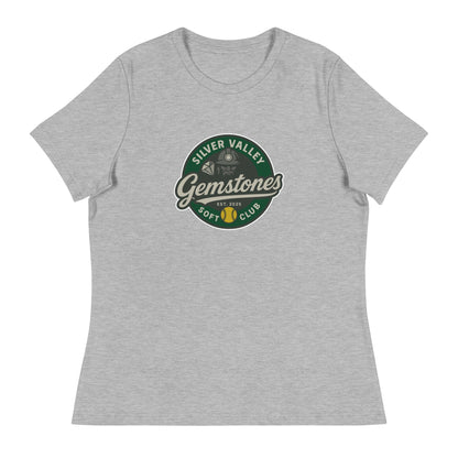 Performance | Women's Relaxed T Shirt | Silver Valley Gemstones | Badge Logo