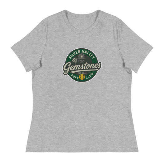 Performance | Women's Relaxed T Shirt | Silver Valley Gemstones | Badge Logo
