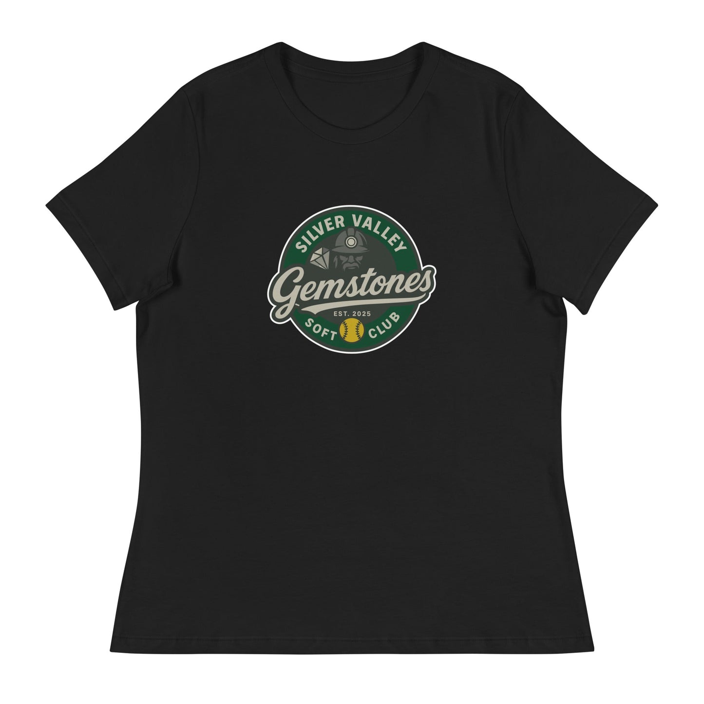 Performance | Women's Relaxed T Shirt | Silver Valley Gemstones | Badge Logo