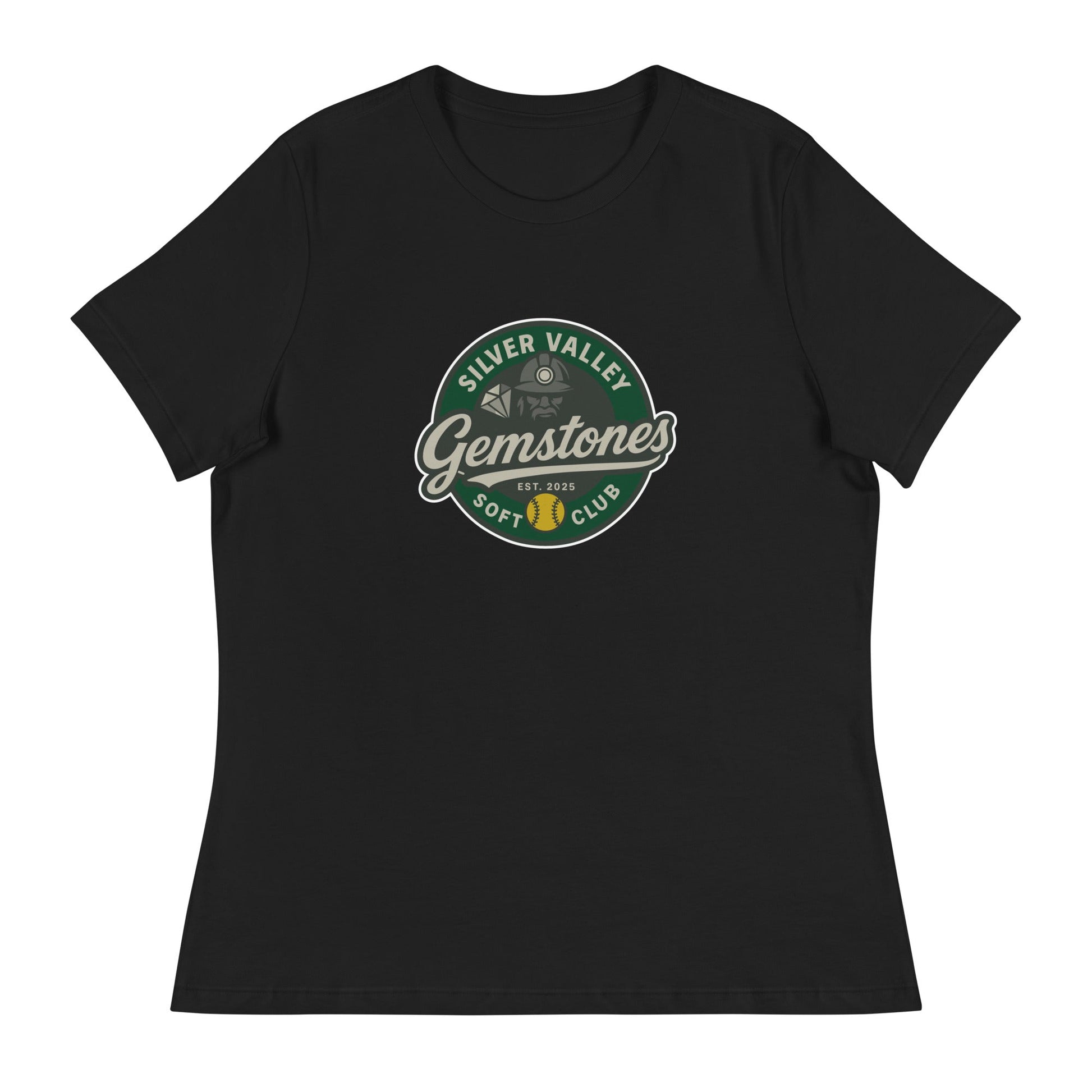 Performance | Women's Relaxed T Shirt | Silver Valley Gemstones | Badge Logo