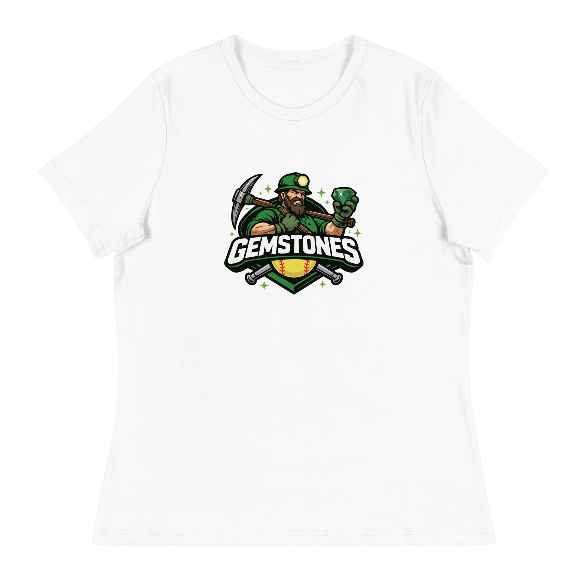 Performance | Women's Relaxed T Shirt | Silver Valley Gemstones | Emerald Valley Logo