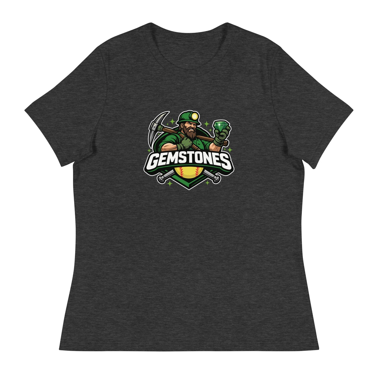 Performance | Women's Relaxed T Shirt | Silver Valley Gemstones | Emerald Valley Logo