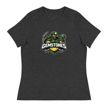 Performance | Women's Relaxed T Shirt | Silver Valley Gemstones | Emerald Valley Logo