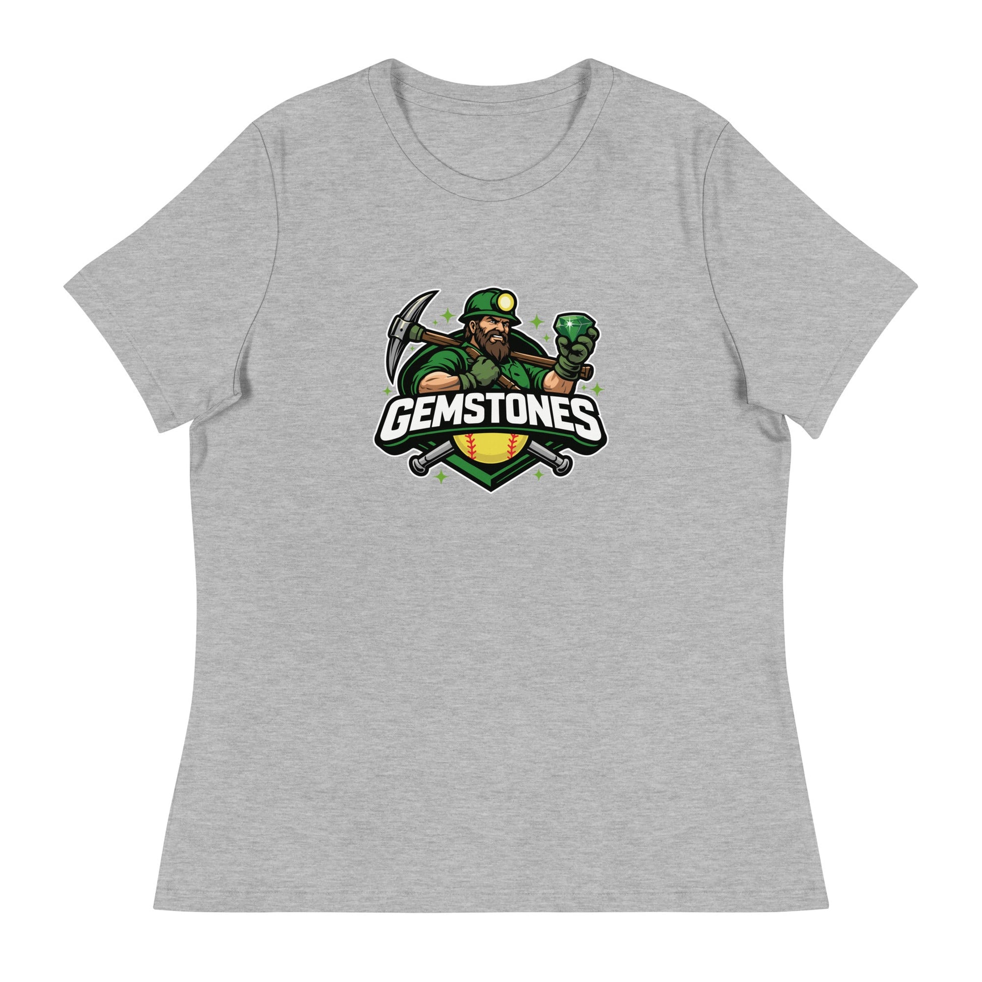 Performance | Women's Relaxed T Shirt | Silver Valley Gemstones | Emerald Valley Logo