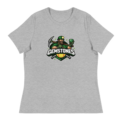Performance | Women's Relaxed T Shirt | Silver Valley Gemstones | Emerald Valley Logo