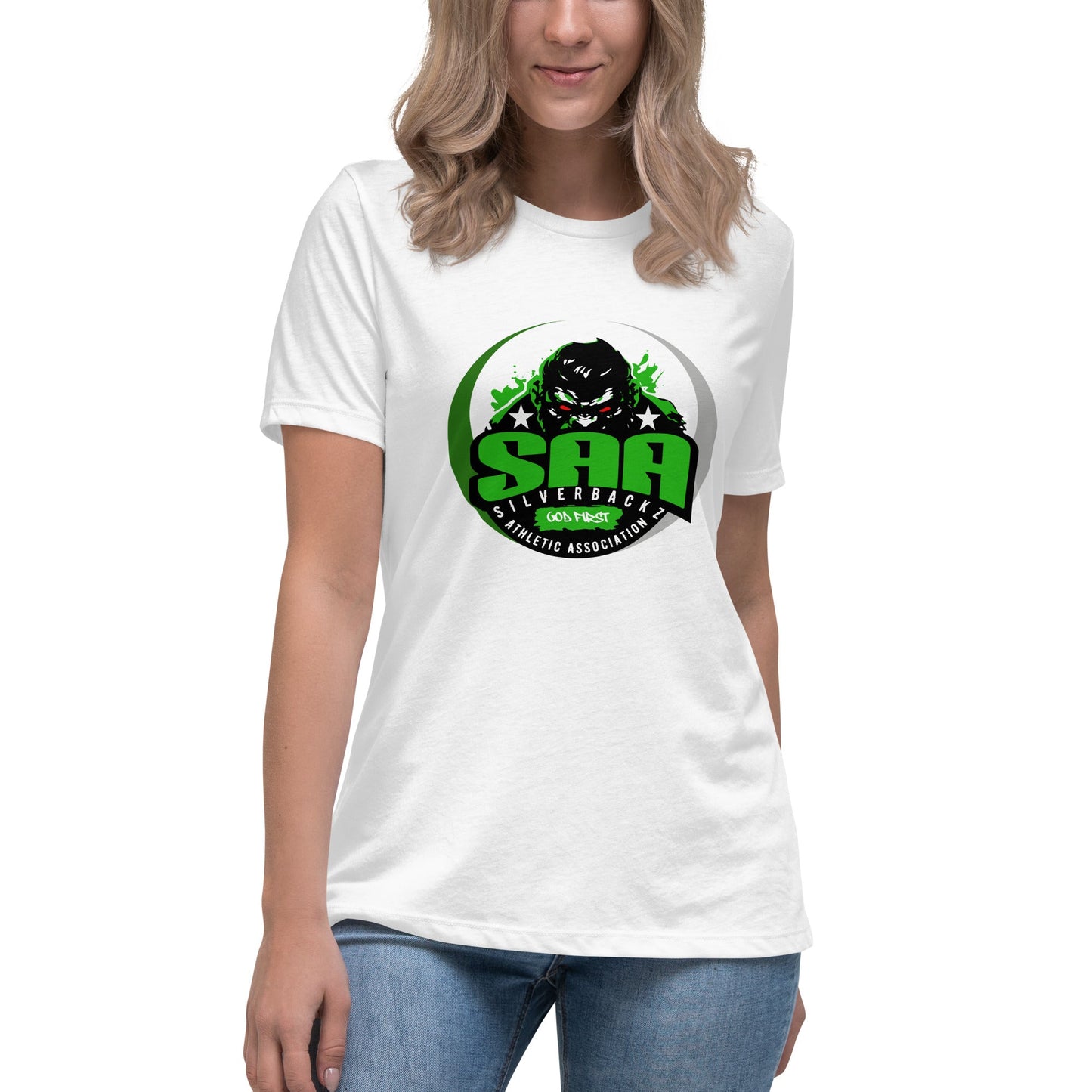 Performance | Women's Relaxed T Shirt | Silverbackz Athletic Association LLC | Silverback Logo