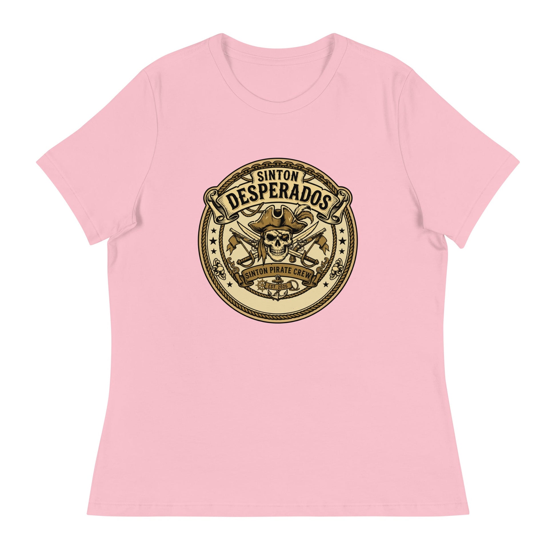 Performance | Women's Relaxed T Shirt | Sinton Desperados Baseball | Badge Logo