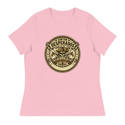 Performance | Women's Relaxed T Shirt | Sinton Desperados Baseball | Badge Logo