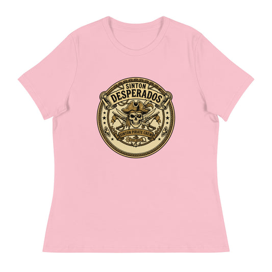 Performance | Women's Relaxed T Shirt | Sinton Desperados Baseball | Badge Logo