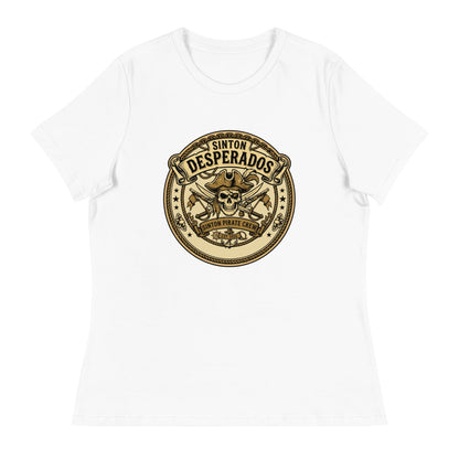 Performance | Women's Relaxed T Shirt | Sinton Desperados Baseball | Badge Logo