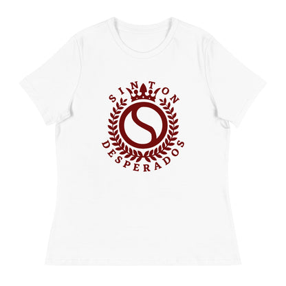 Performance | Women's Relaxed T Shirt | Sinton Desperados Baseball | Emblem Logo
