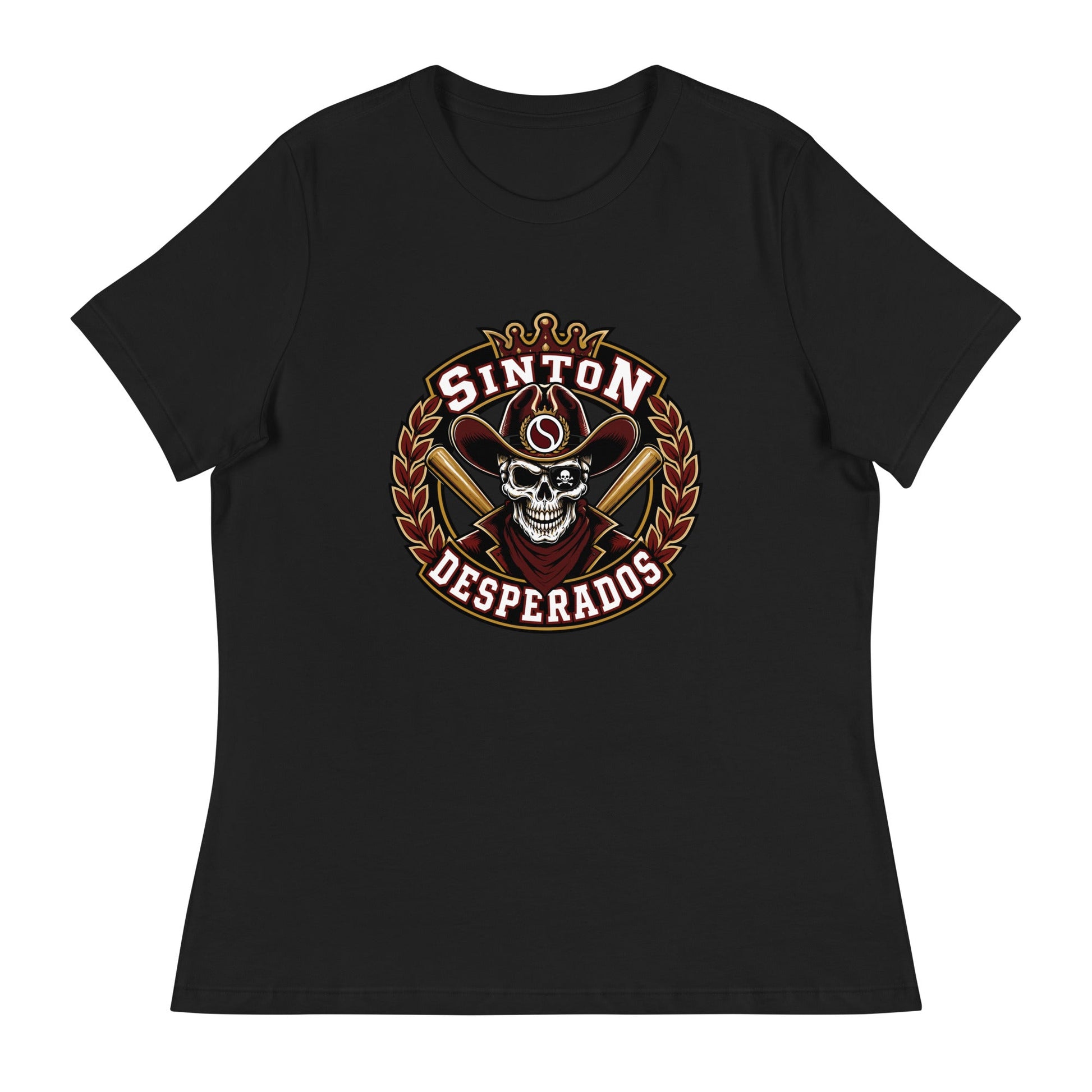 Performance | Women's Relaxed T Shirt | Sinton Desperados Baseball | Ridge Varsity Logo