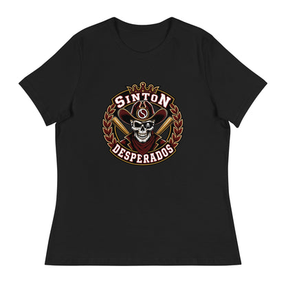 Performance | Women's Relaxed T Shirt | Sinton Desperados Baseball | Ridge Varsity Logo