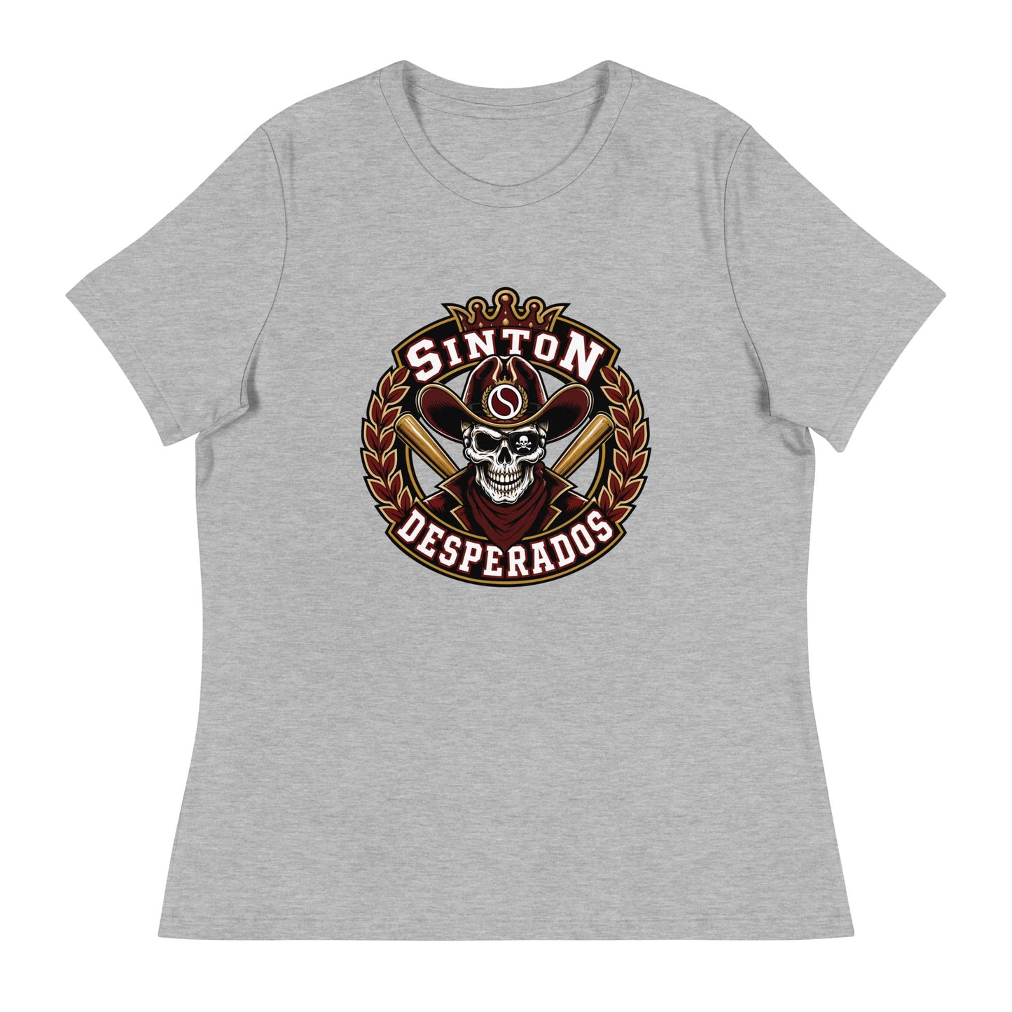 Performance | Women's Relaxed T Shirt | Sinton Desperados Baseball | Ridge Varsity Logo