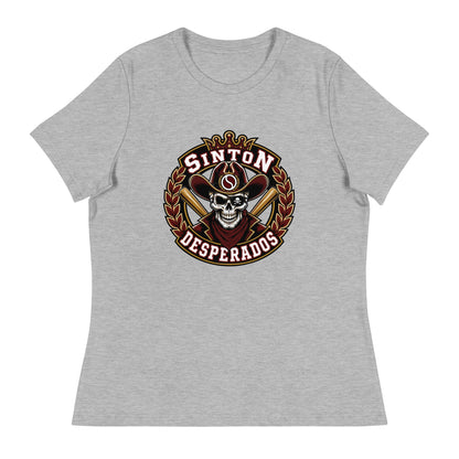 Performance | Women's Relaxed T Shirt | Sinton Desperados Baseball | Ridge Varsity Logo