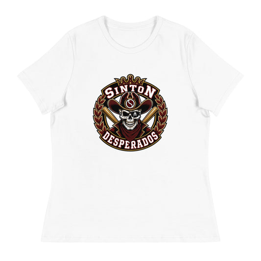 Performance | Women's Relaxed T Shirt | Sinton Desperados Baseball | Ridge Varsity Logo