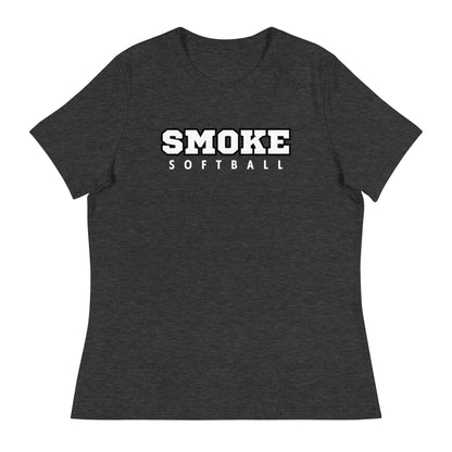 Performance | Women's Relaxed T Shirt | Smoke 14U Softball | Crest Logo