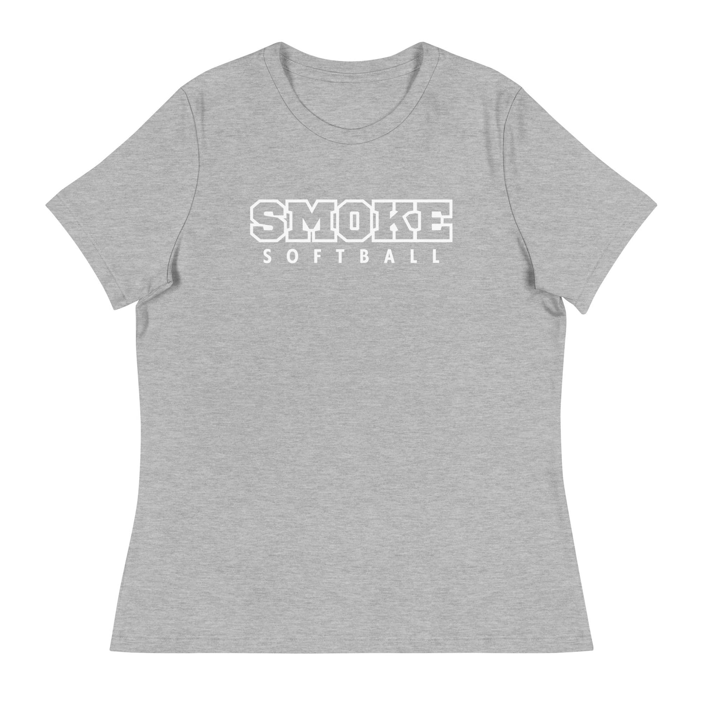 Performance | Women's Relaxed T Shirt | Smoke 14U Softball | Emblem Logo