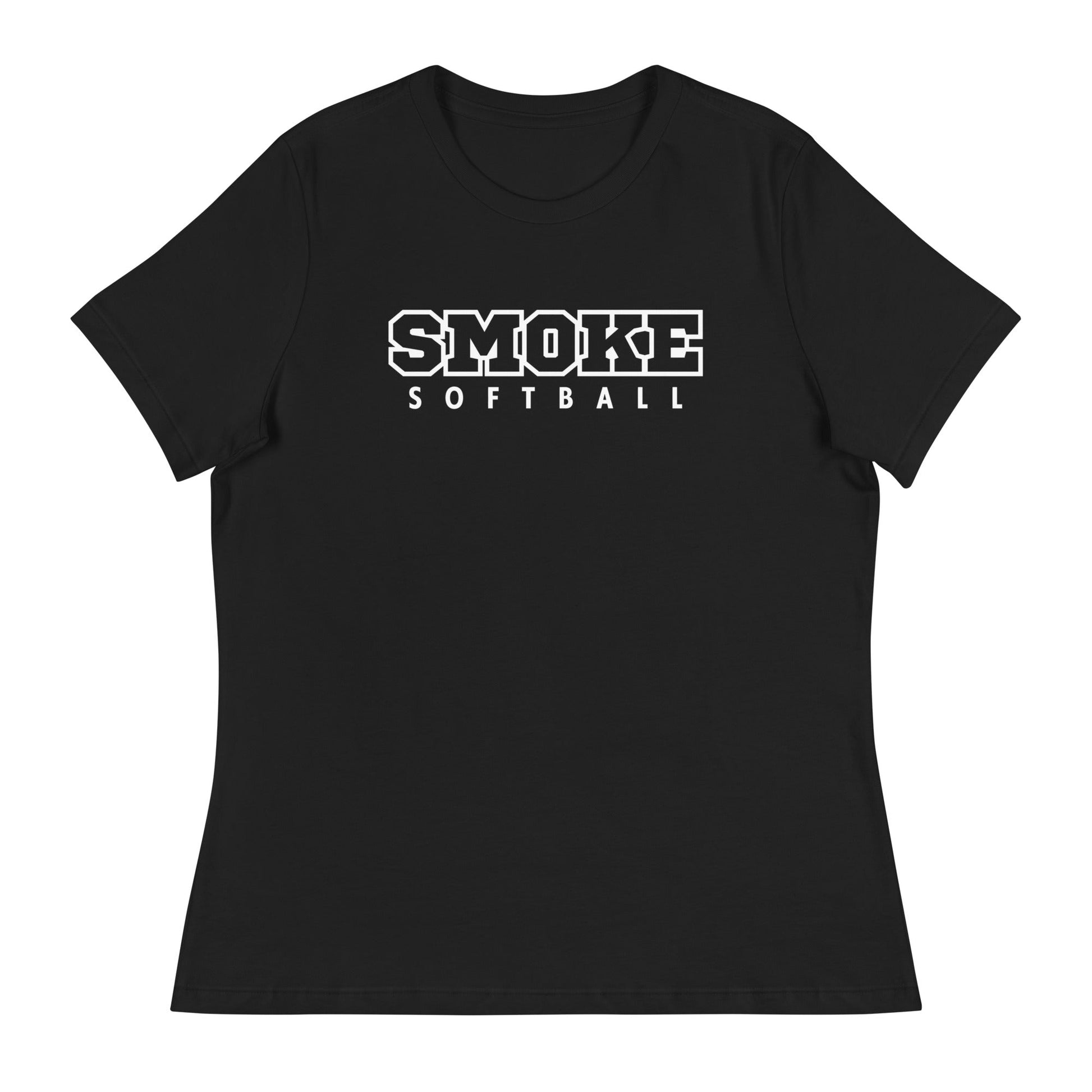 Performance | Women's Relaxed T Shirt | Smoke 14U Softball | Emblem Logo
