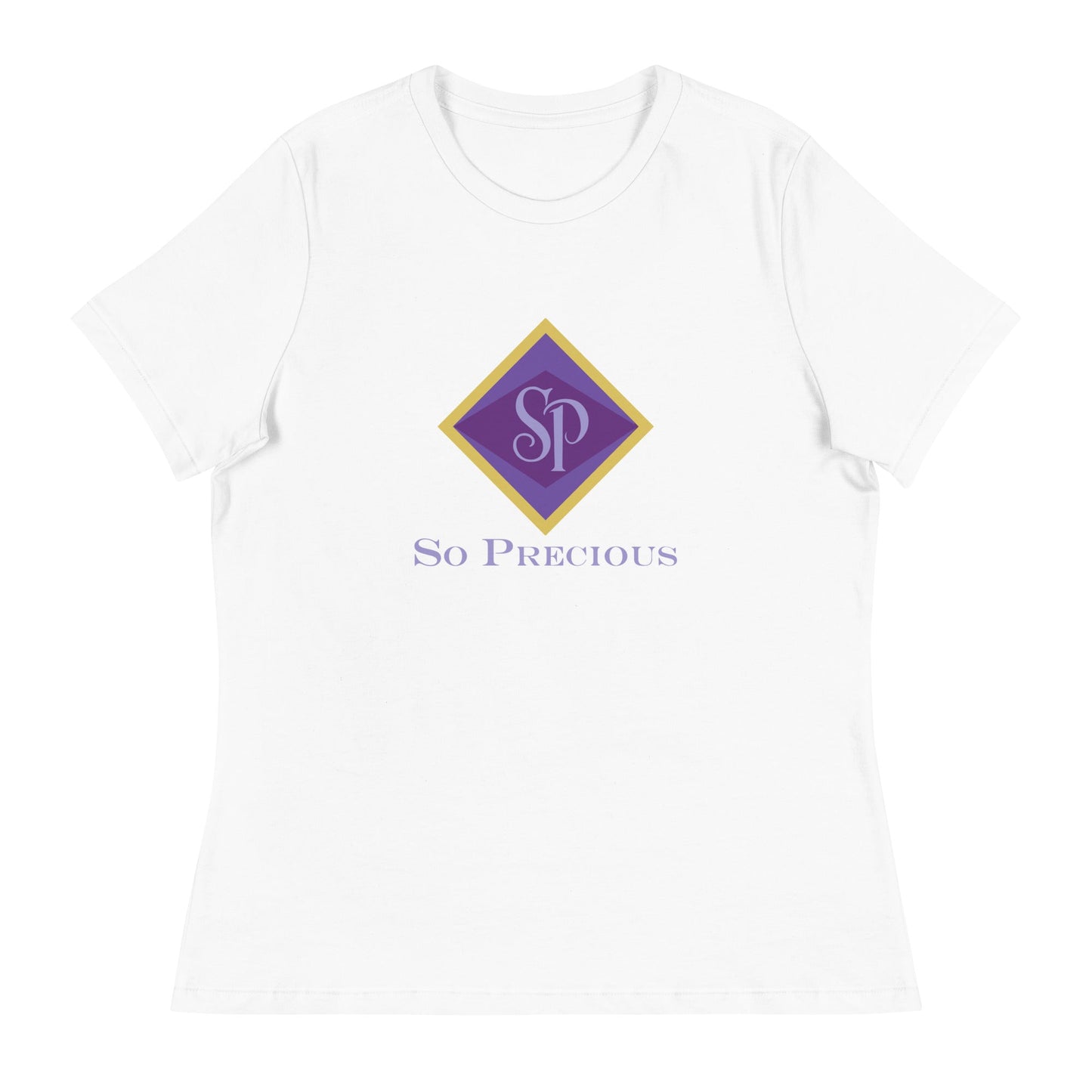 Performance | Women's Relaxed T Shirt | So Precious Goods | Amethyst Aura Logo