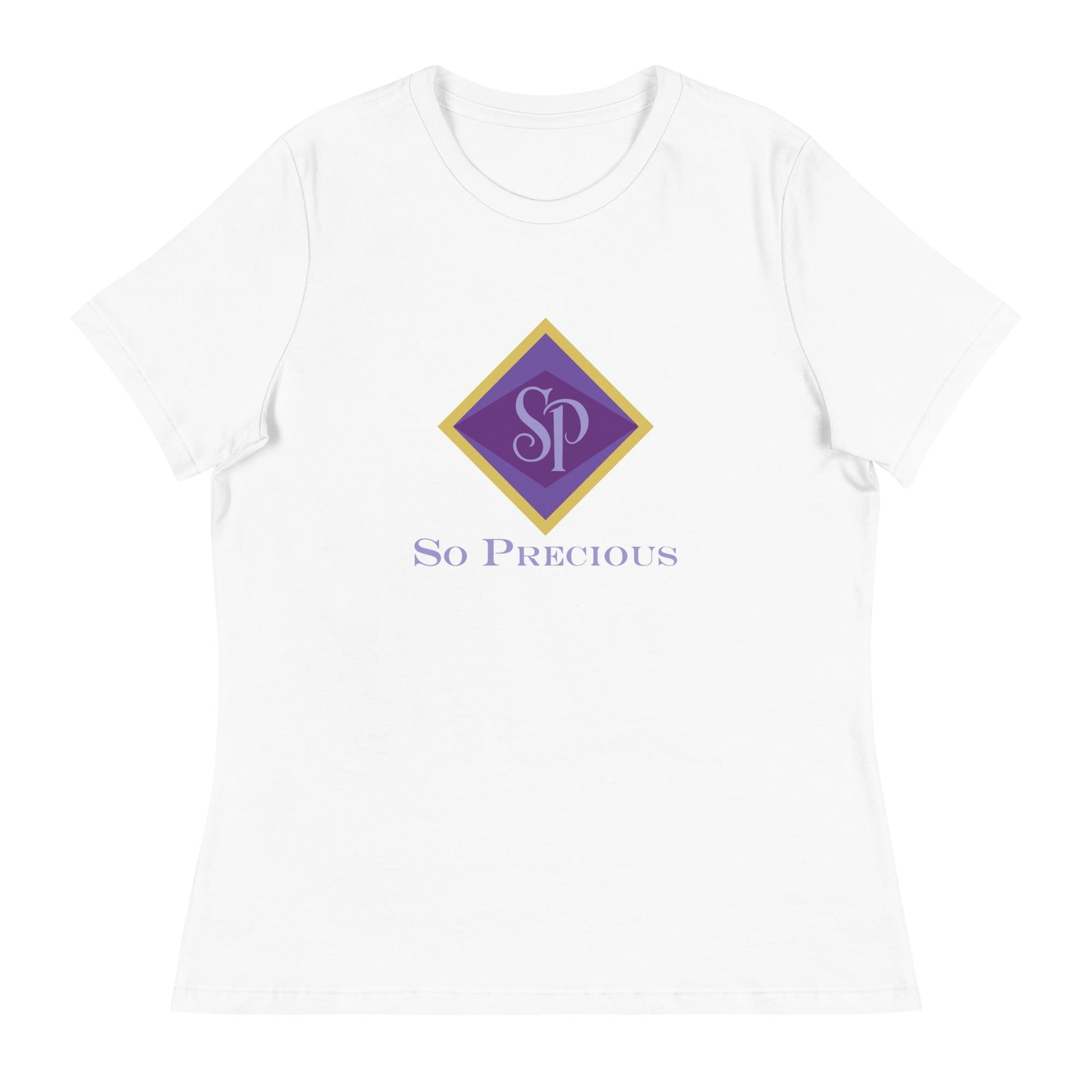 Performance | Women's Relaxed T Shirt | So Precious Goods | Amethyst Aura Logo