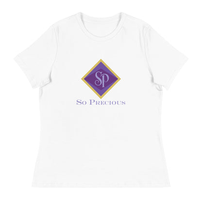 Performance | Women's Relaxed T Shirt | So Precious Goods | Amethyst Aura Logo