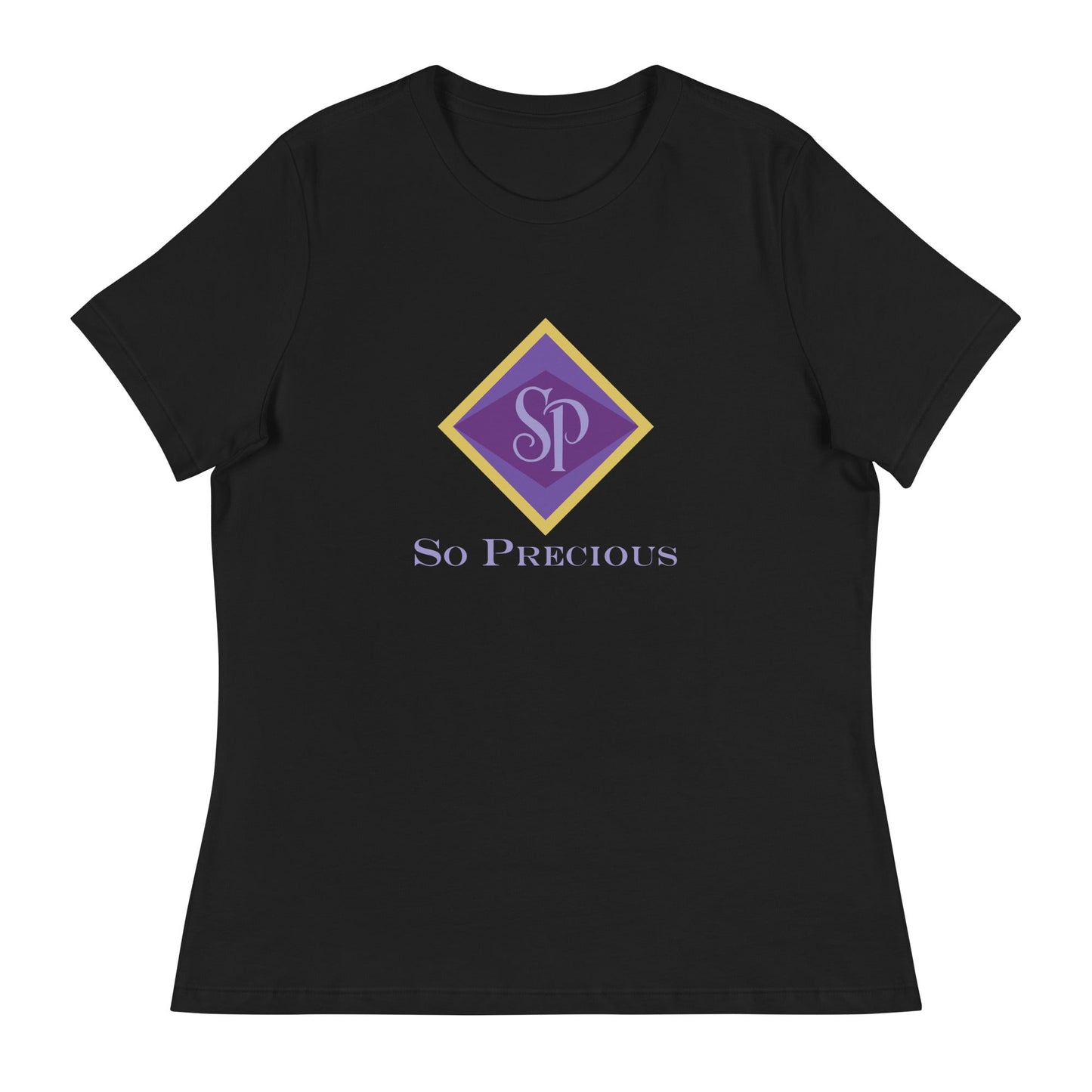 Performance | Women's Relaxed T Shirt | So Precious Goods | Amethyst Aura Logo