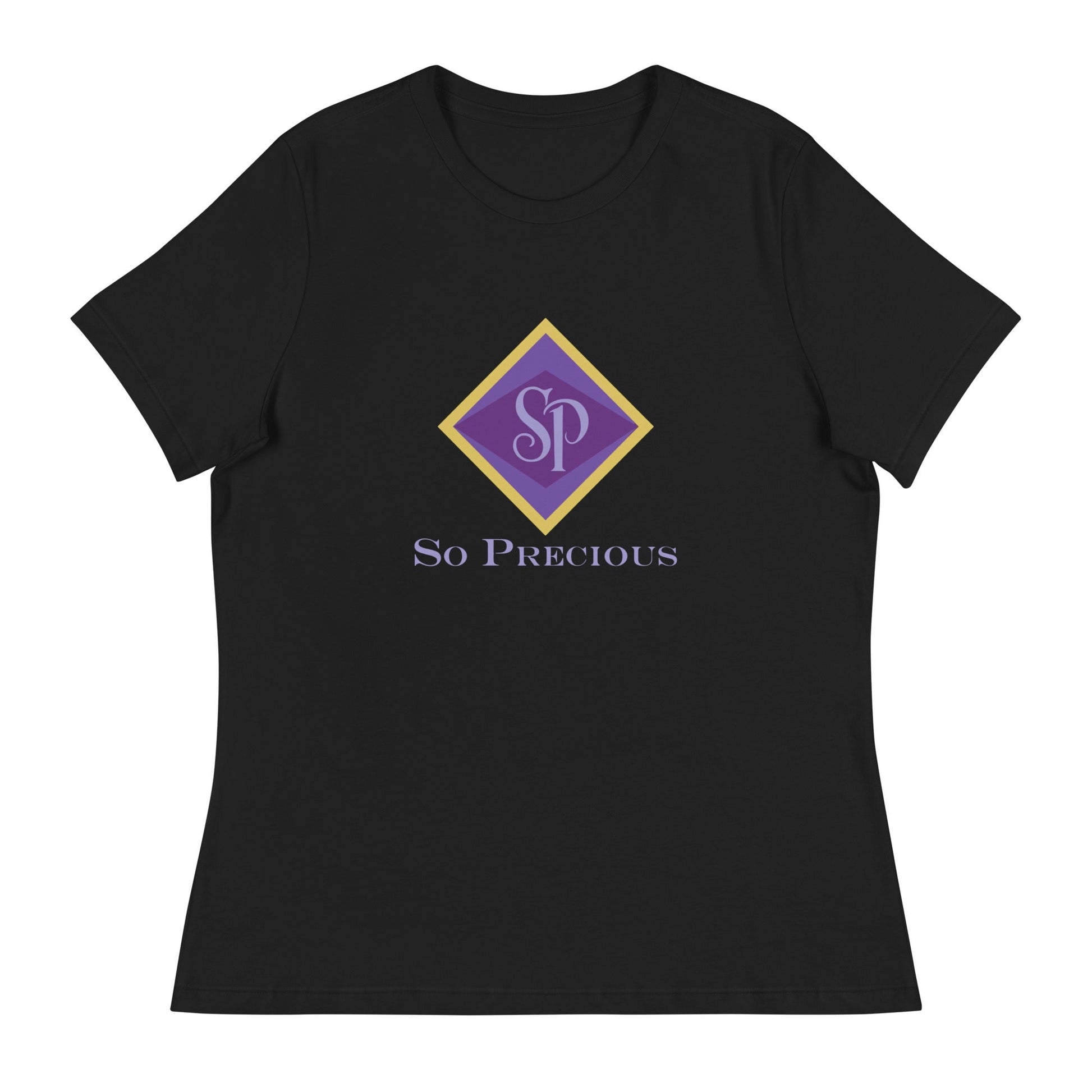 Performance | Women's Relaxed T Shirt | So Precious Goods | Amethyst Aura Logo