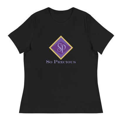Performance | Women's Relaxed T Shirt | So Precious Goods | Amethyst Aura Logo