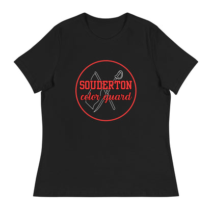 Performance | Women's Relaxed T Shirt | Souderton Color Guard | Badge Logo