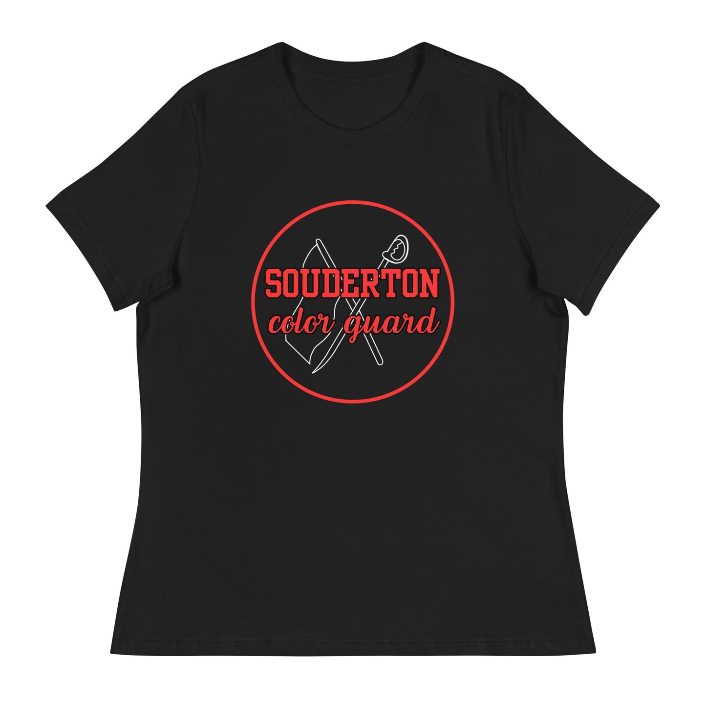 Performance | Women's Relaxed T Shirt | Souderton Color Guard | Badge Logo