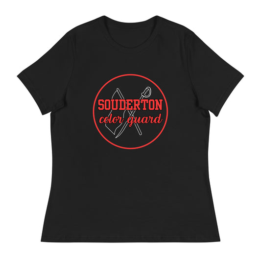 Performance | Women's Relaxed T Shirt | Souderton Color Guard | Badge Logo