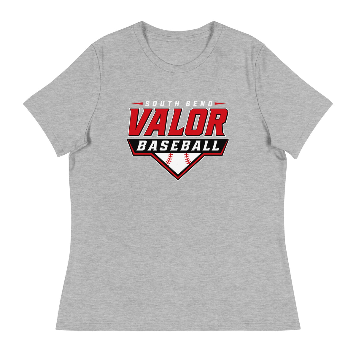 Performance | Women's Relaxed T Shirt | South Bend Valor Baseball | Vanguard Logo