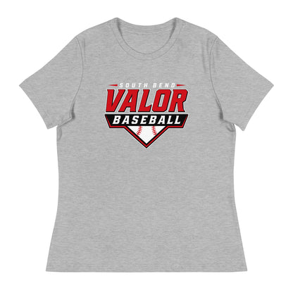 Performance | Women's Relaxed T Shirt | South Bend Valor Baseball | Vanguard Logo