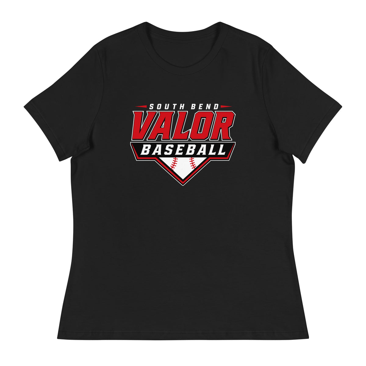 Performance | Women's Relaxed T Shirt | South Bend Valor Baseball | Vanguard Logo