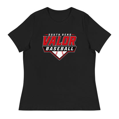 Performance | Women's Relaxed T Shirt | South Bend Valor Baseball | Vanguard Logo